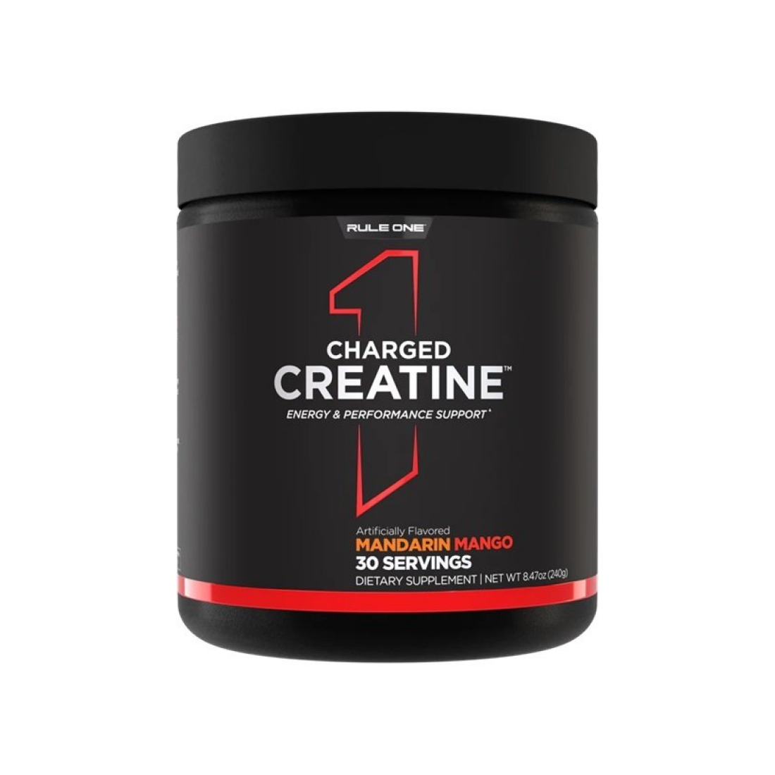 RULE ONE CHARGED CREATINE MANDARIN MANGO - 240 GRAMS