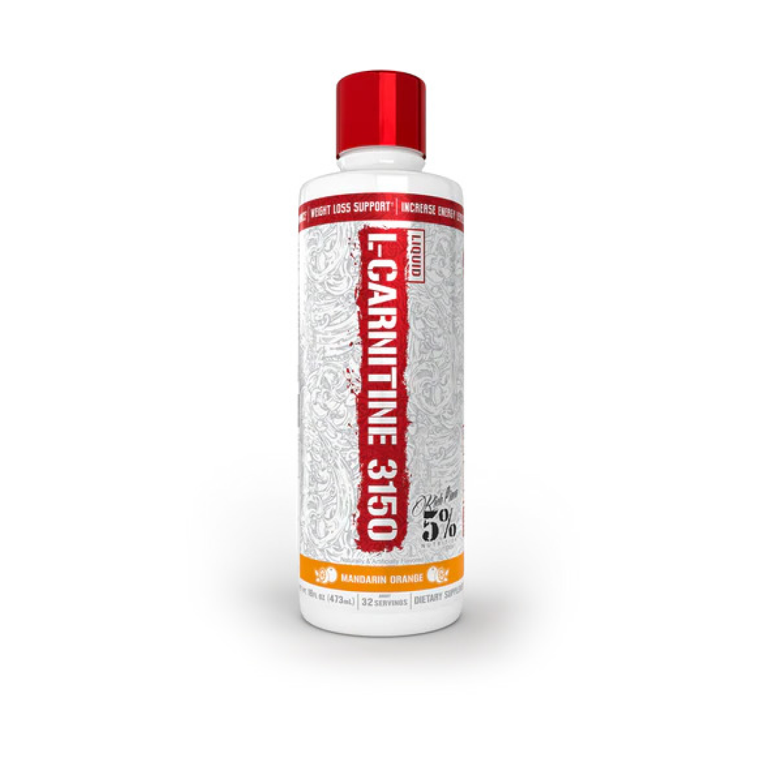 5% NUTRITION LIQUID L-CARNITINE 3150 - LEGENDARY SERIES MANDARIN ORANGE - 473 ML