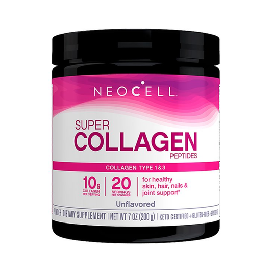 NEOCELL SUPER COLLAGEN PEPTIDES TYPE 1 & 3 UNFLAVORED - 200 GRAMS