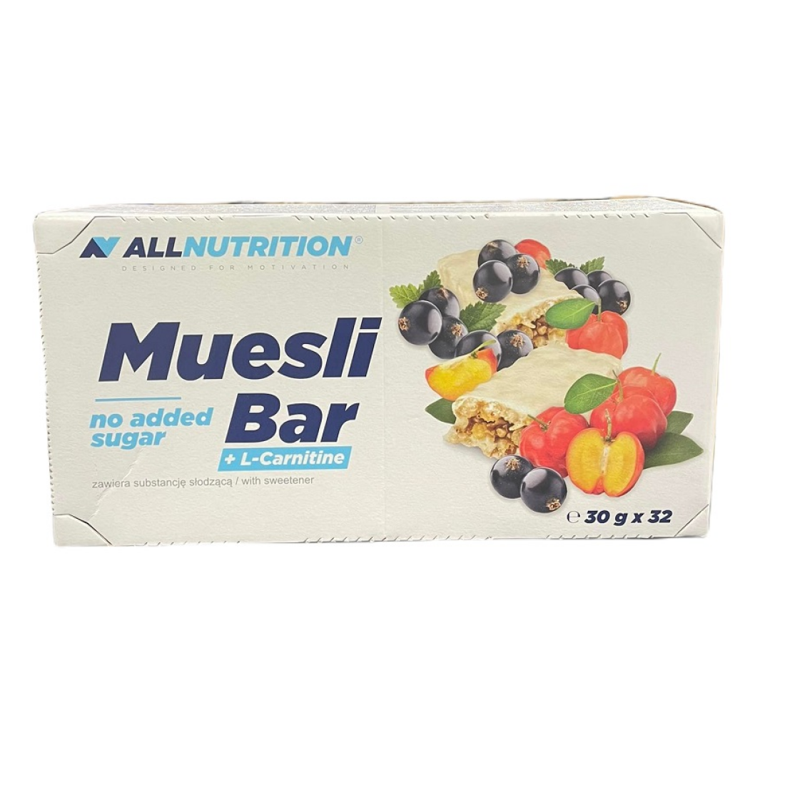 ALLNUTRITION MUESLI BAR + L-CARNITINE YOGHURT & BLACKCURRANT - 32 BARS