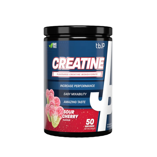 TRAINED BY JP CREATINE SOUR CHERRY (TUB) - 300 GRAMS