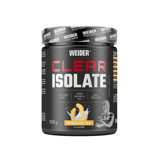 WEIDER CLEAR ISOLATE PEACH ICE TEA - 500 GRAMS