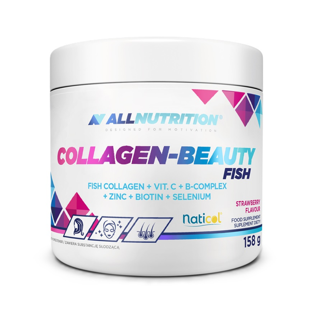 ALLNUTRITION COLLAGEN-BEAUTY FISH STRAWBERRY - 158 GRAMS