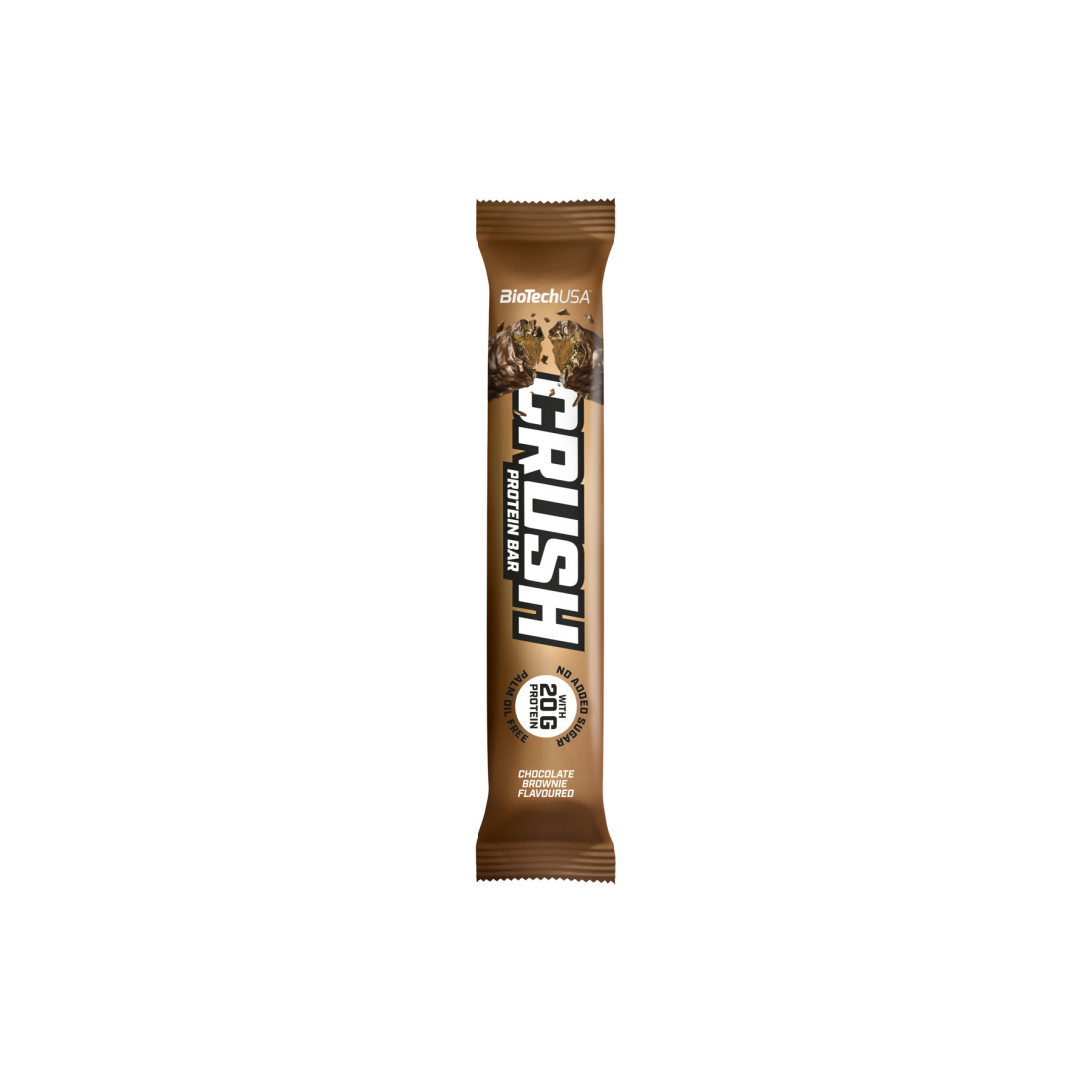 BIOTECHUSA CRUSH BAR CHOCOLATE BROWNIE - 12 X 64G