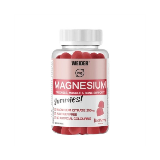 WEIDER MAGNESIUM GUMMIES RASPBERRY - 48 GUMMIES
