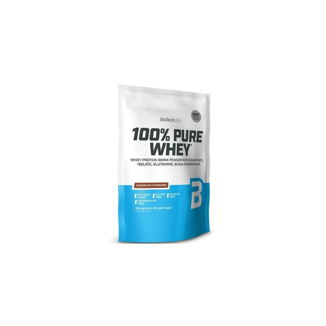 BIOTECHUSA 100% PURE WHEY CHOCOLATE - 454 GRAMS