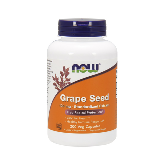NOW FOODS GRAPE SEED STANDARDIZED EXTRACT 100MG - 200 VCAPS