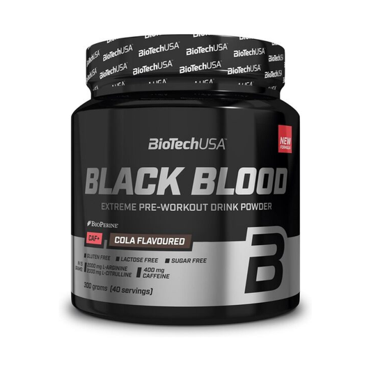 BIOTECHUSA BLACK BLOOD CAF+ COLA - 300 GRAMS