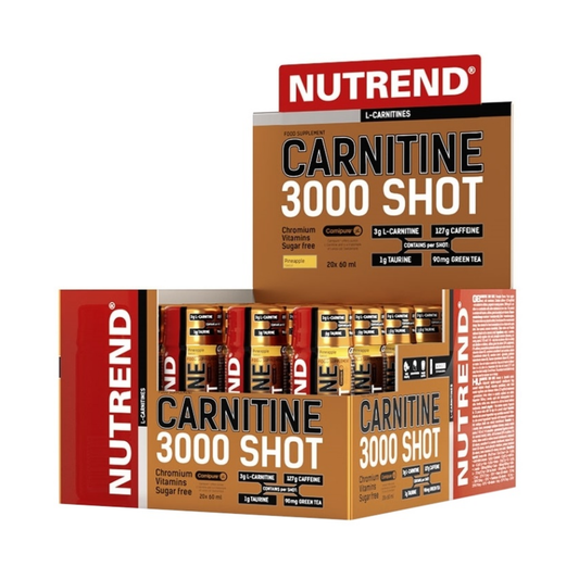 NUTREND CARNITINE 3000 SHOT STRAWBERRY - 20 X 60 ML
