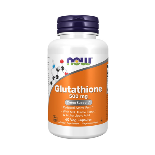 NOW FOODS GLUTATHIONE WITH MILK THISTLE EXTRACT & ALPHA LIPOIC ACID 500MG - 60 VCAPS