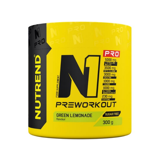 NUTREND N1 PRO PRE-WORKOUT GREEN LEMONADE - 300 GRAMS