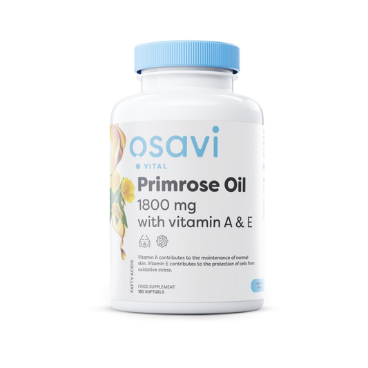 OSAVI PRIMROSE OIL WITH VITAMIN A & E 1800MG - 180 SOFTGELS