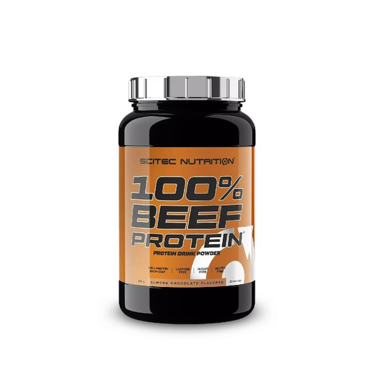 SCITEC 100% BEEF PROTEIN ALMOND CHOCOLATE - 900 GRAMS