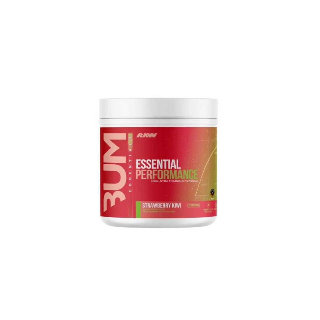 RAW NUTRITION BUM ESSENTIAL PERFORMANCE STRAWBERRY KIWI - 610 GRAMS