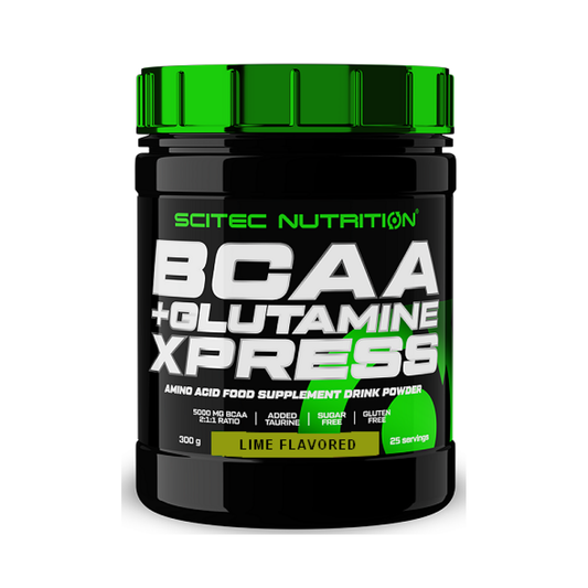 SCITEC BCAA + GLUTAMINE XPRESS LIME - 300 GRAMS