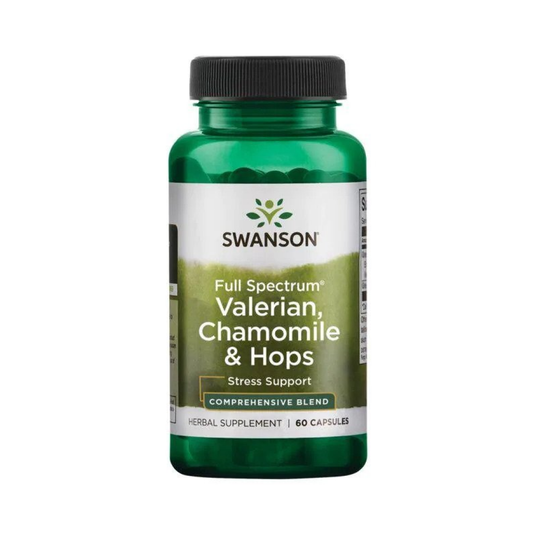 SWANSON FULL SPECTRUM VALERIAN CHAMOMILE & HOPS - 60 CAPS