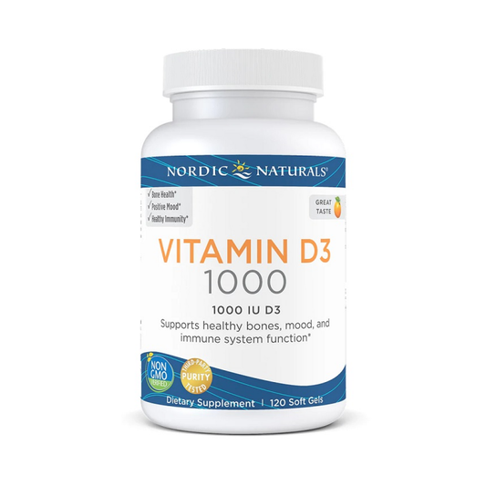 NORDIC NATURALS VITAMIN D3 1000 IU ORANGE - 120 SOFTGELS