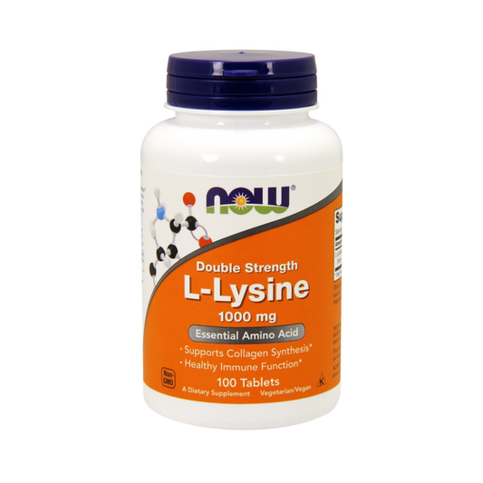 NOW FOODS L-LYSINE 1000MG - 100 TABLETS