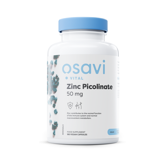 OSAVI ZINC PICOLINATE 50MG - 180 VEGAN CAPS