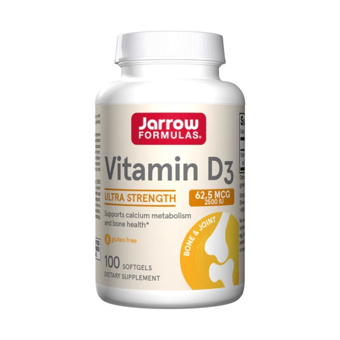 JARROW FORMULAS VITAMIN D3 2500 IU - 100 SOFTGELS