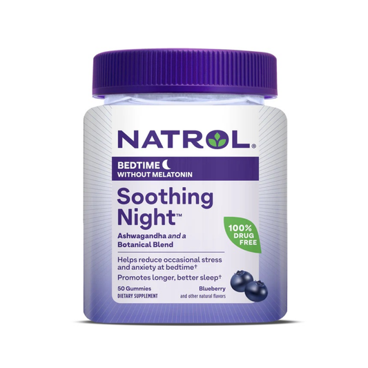 NATROL SOOTHING NIGHT BLUEBERRY - 50 GUMMIES
