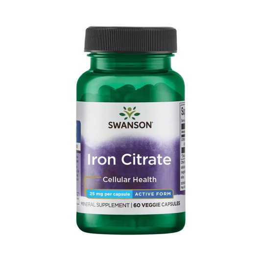 SWANSON IRON CITRATE 25MG - 60 VCAPS