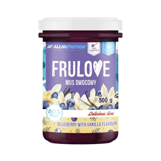 ALLNUTRITION FRULOVE MOUSSE BLUEBERRY WITH VANILLA - 500 GRAMS