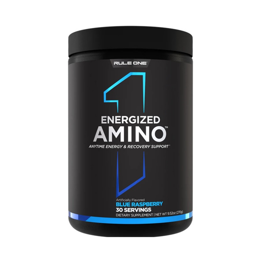 RULE ONE ENERGIZED AMINO BLUE RASPBERRY - 270 GRAMS