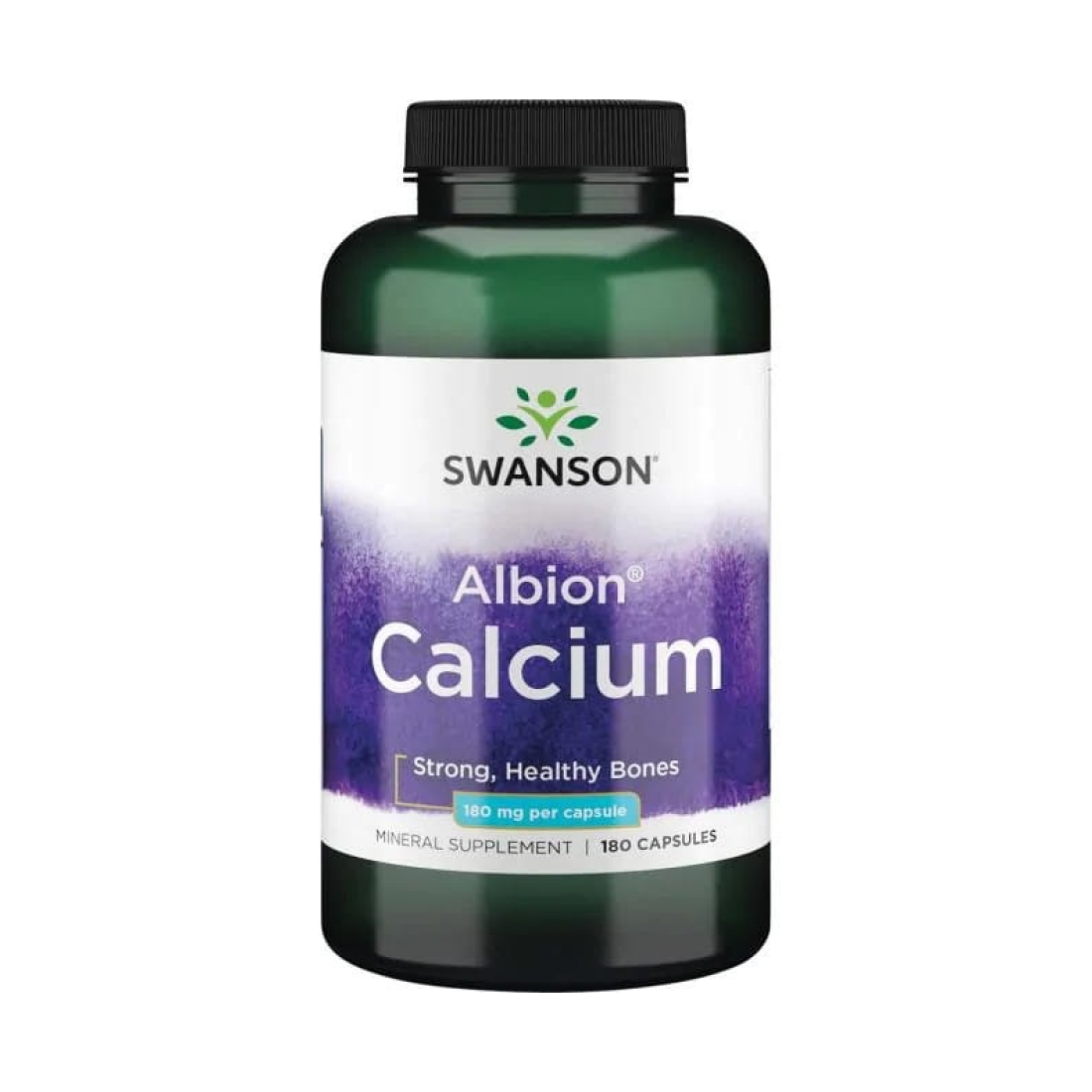 SWANSON ALBION CALCIUM 180MG - 180 CAPS