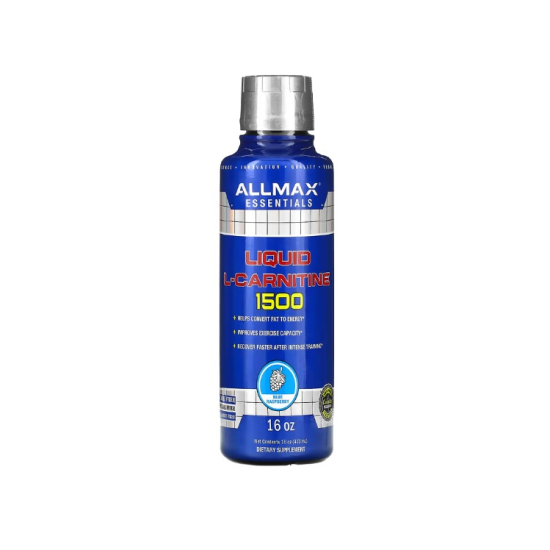 ALLMAX NUTRITION LIQUID L-CARNITINE 1500 BLUE RASPBERRY - 473 ML