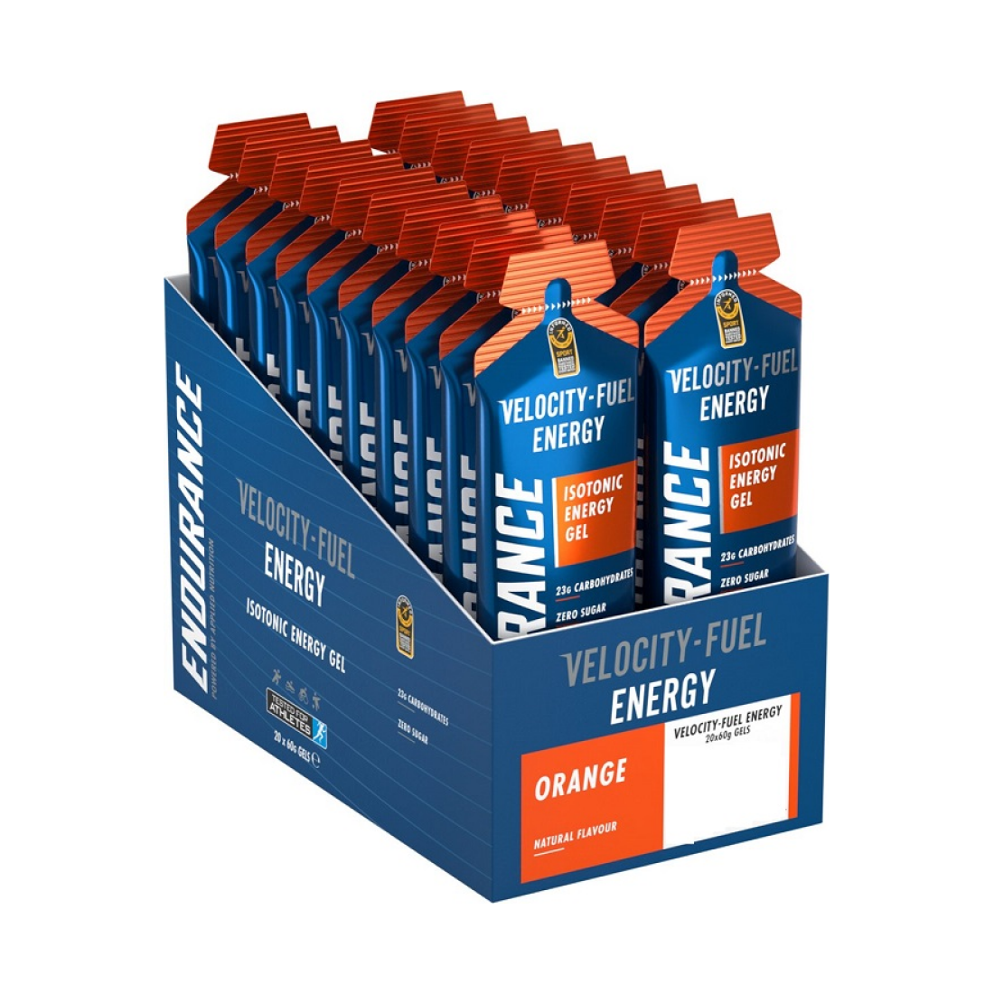 APPLIED NUTRITION ENDURANCE ENERGY ISOTONIC ENERGY GEL ORANGE - 20 X 60G