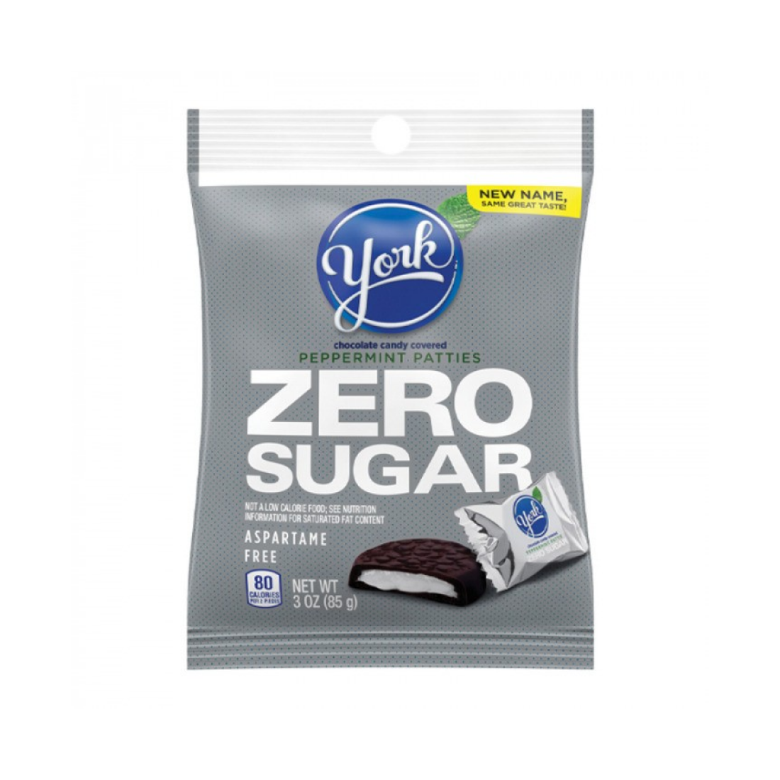 HERSHEY'S SUGAR FREE YORK PEPPERMINT PATTIES - 85 GRAMS