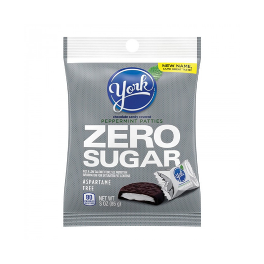HERSHEY'S SUGAR FREE YORK PEPPERMINT PATTIES - 85 GRAMS