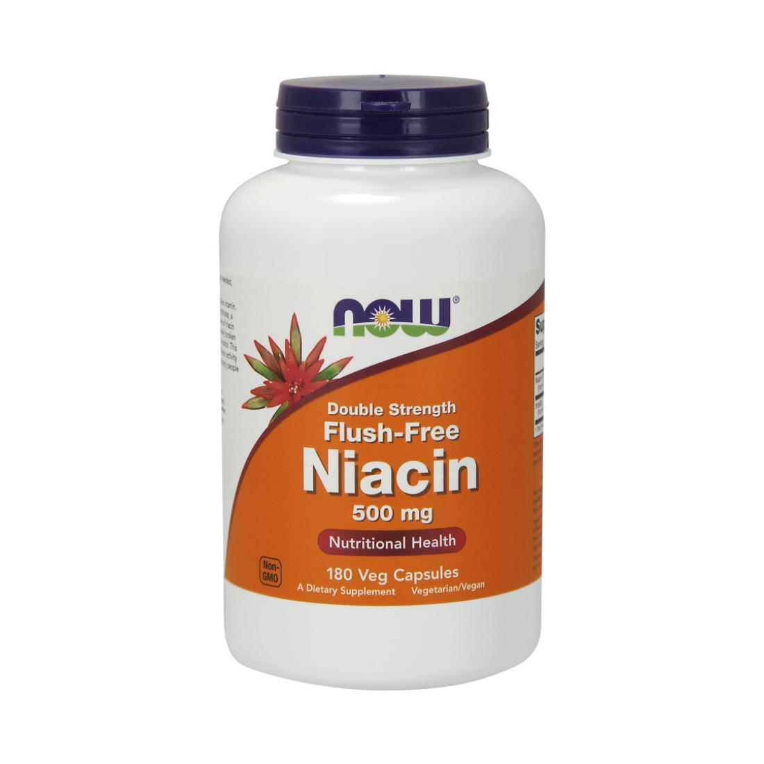 NOW FOODS NIACIN FLUSH-FREE 500MG (DOUBLE STRENGTH) - 180 VCAPS