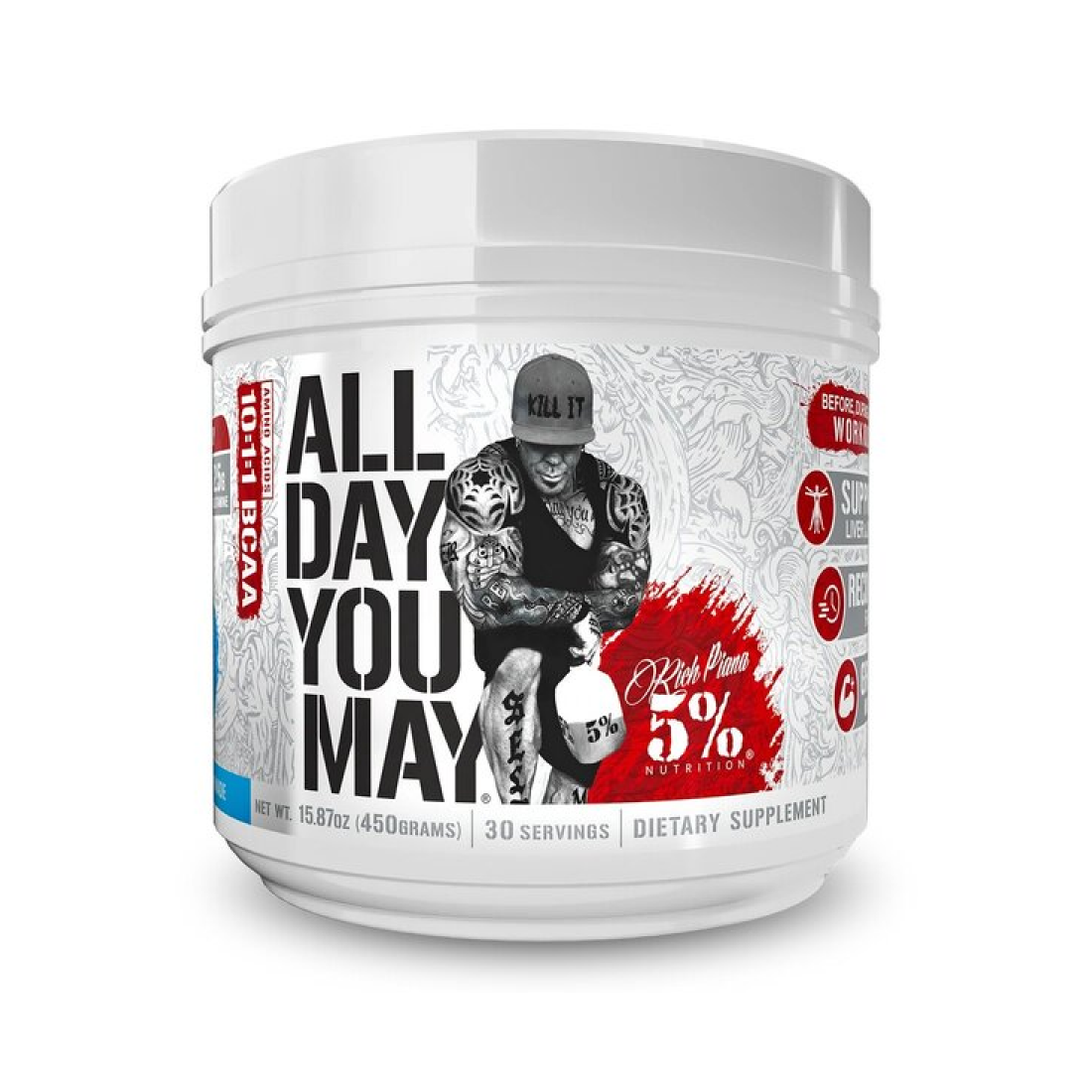 5% NUTRITION ALLDAYYOUMAY - LEGENDARY SERIES BLUEBERRY LEMONADE - 450 GRAMS