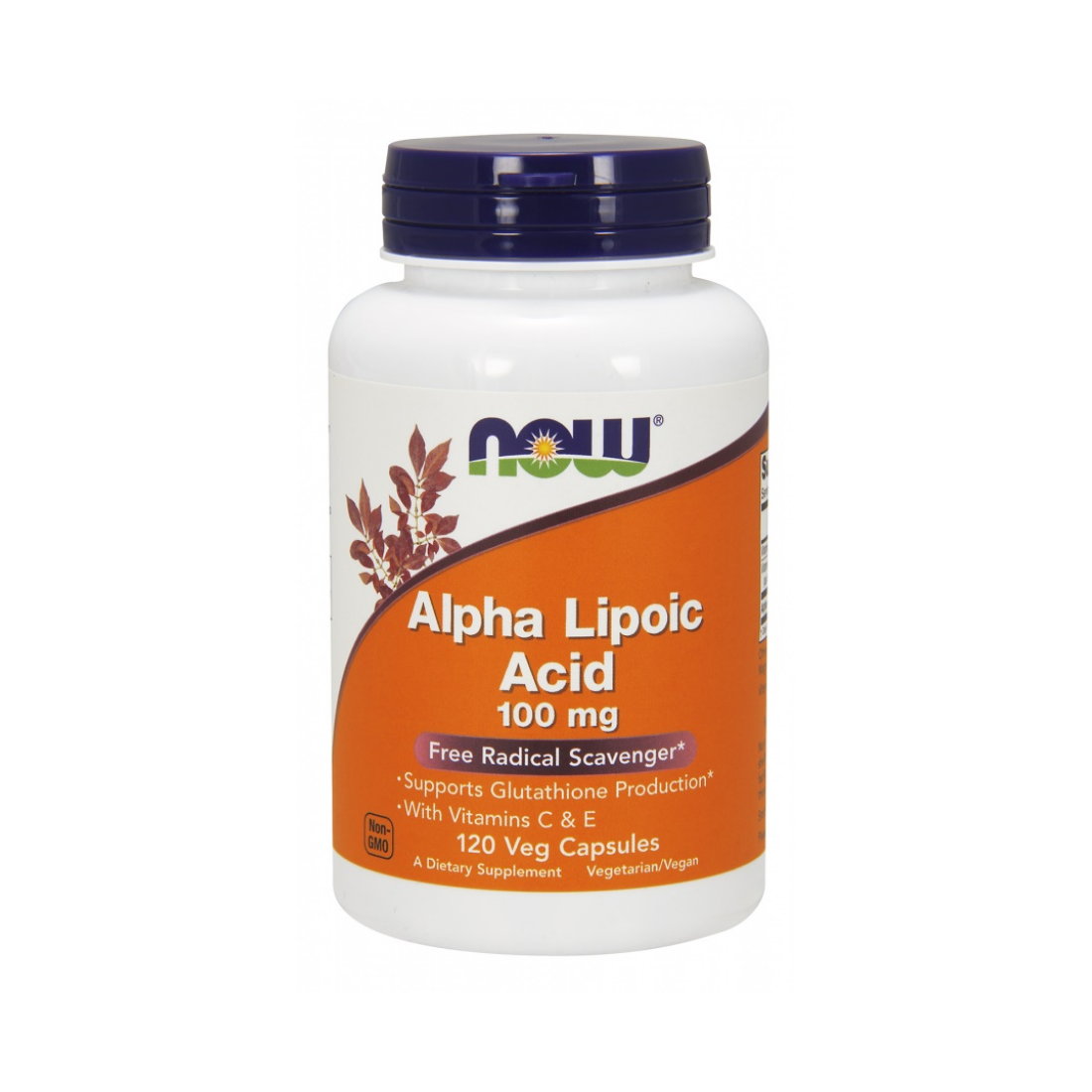 NOW FOODS ALPHA LIPOIC ACID WITH VITAMINS C & E 100MG - 120 VCAPS