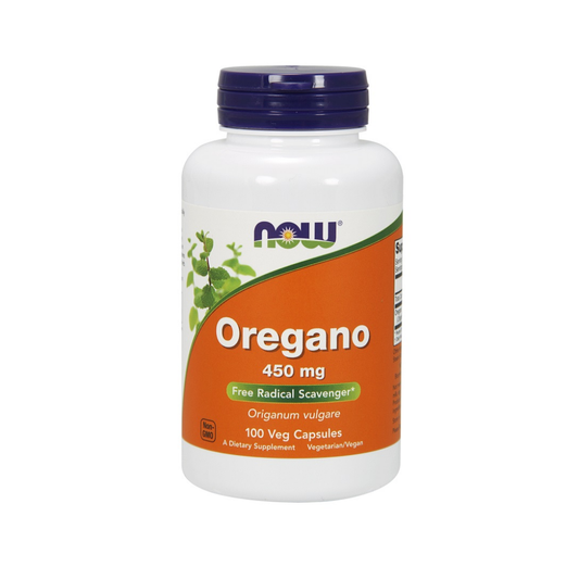 NOW FOODS OREGANO 450MG - 100 VCAPS