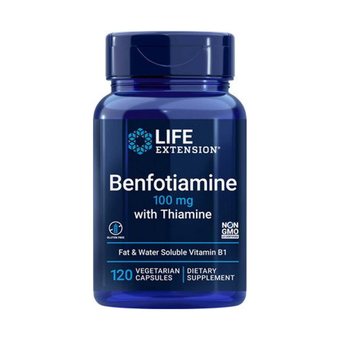 LIFE EXTENSION BENFOTIAMINE WITH THIAMINE 100MG - 120 VCAPS