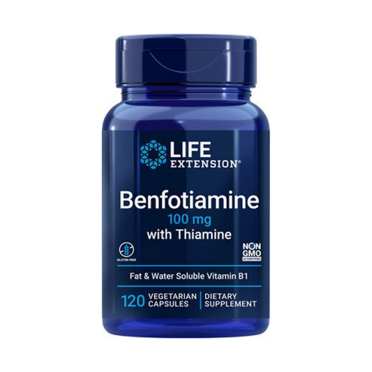 LIFE EXTENSION BENFOTIAMINE WITH THIAMINE 100MG - 120 VCAPS