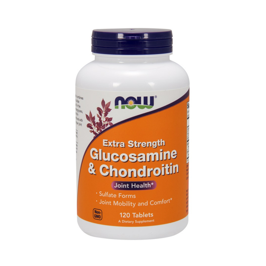 NOW FOODS GLUCOSAMINE & CHONDROITIN EXTRA STRENGTH - 120 TABLETS