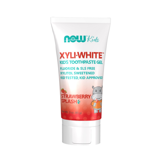 NOW FOODS XYLIWHITE KIDS STRAWBERRY SPLASH - 85 GRAMS