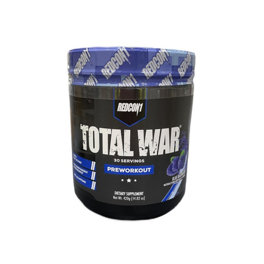 REDCON1 TOTAL WAR - PREWORKOUT BLUE RASPBERRY - 420 GRAMS