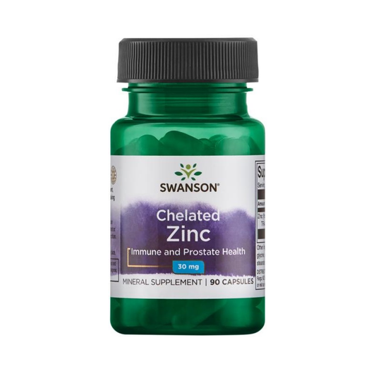 SWANSON CHELATED ZINC 30MG - 90 CAPS