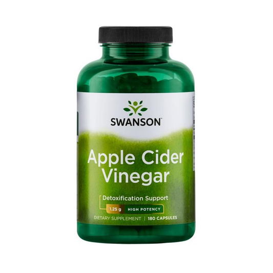 SWANSON APPLE CIDER VINEGAR 1250MG HIGH POTENCY - 180 CAPS
