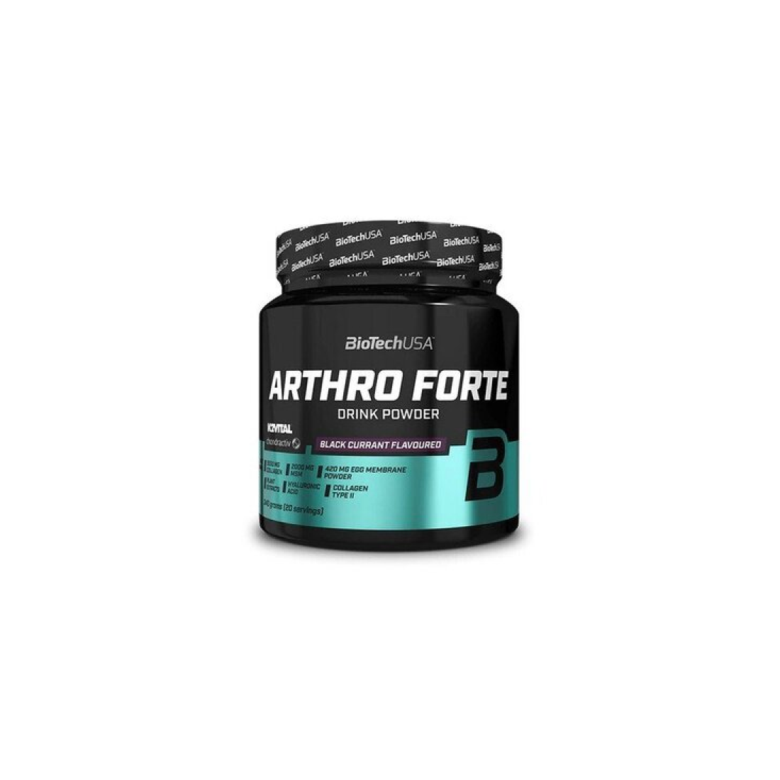 BIOTECHUSA ARTHRO FORTE DRINK POWDER BLACKCURRANT - 340 GRAMS