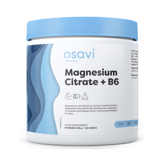 OSAVI MAGNESIUM CITRATE + B6 POWDER - 250 GRAMS