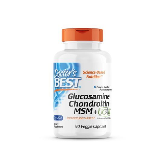 DOCTOR'S BEST GLUCOSAMINE CHONDROITIN MSM + UC-II - 90 VCAPS
