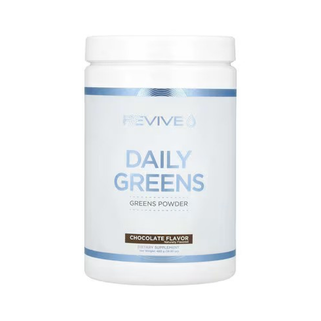 REVIVE DAILY GREENS POWDER CHOCOLATE - 480 GRAMS