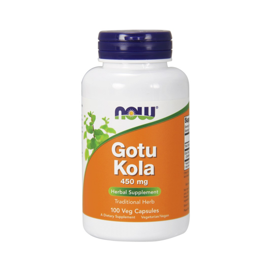 NOW FOODS GOTU KOLA 450MG - 100 VCAPS