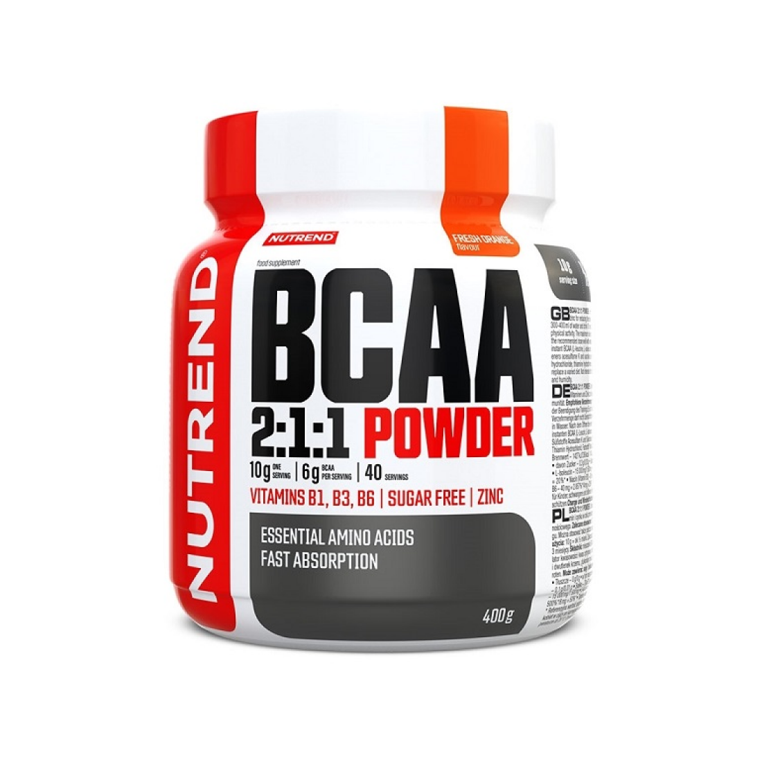 NUTREND BCAA 2:1:1 POWDER FRESH ORANGE - 400 GRAMS